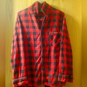 Hanes Plaid Women's Pajama Set; Red & Black